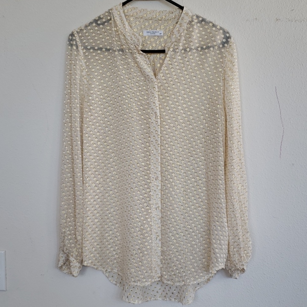 Equipment silk blouse in good used condition